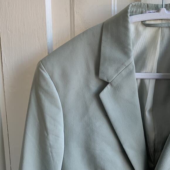 Zara Gray Suit Jacket Blazer - Picture 4 of 8